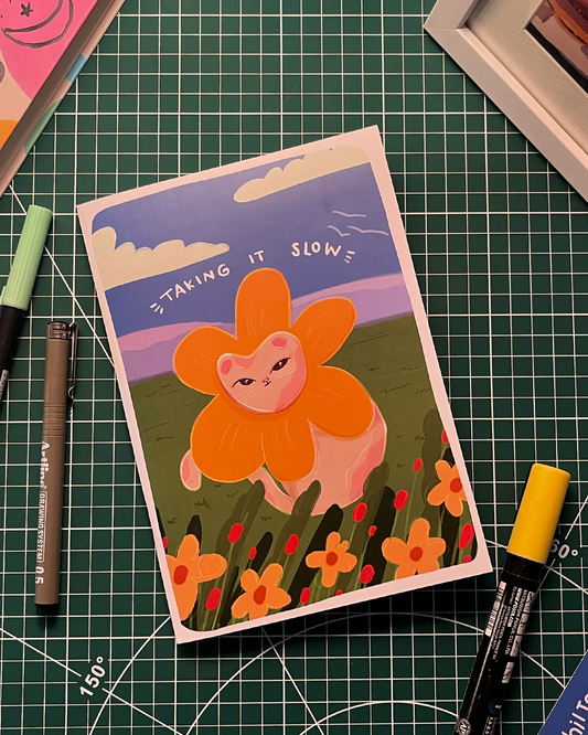 Flower Cat A5 Notebook